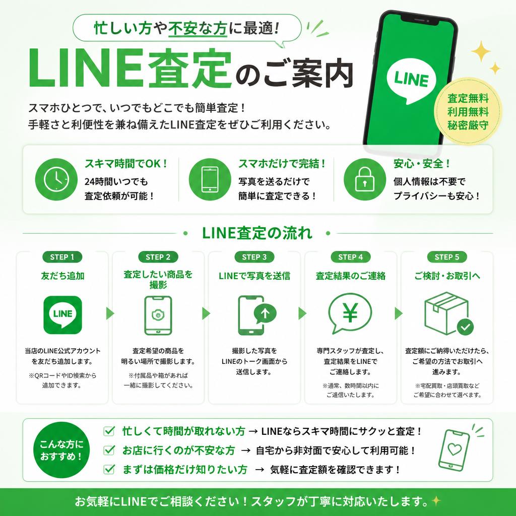 簡単!LINE査定